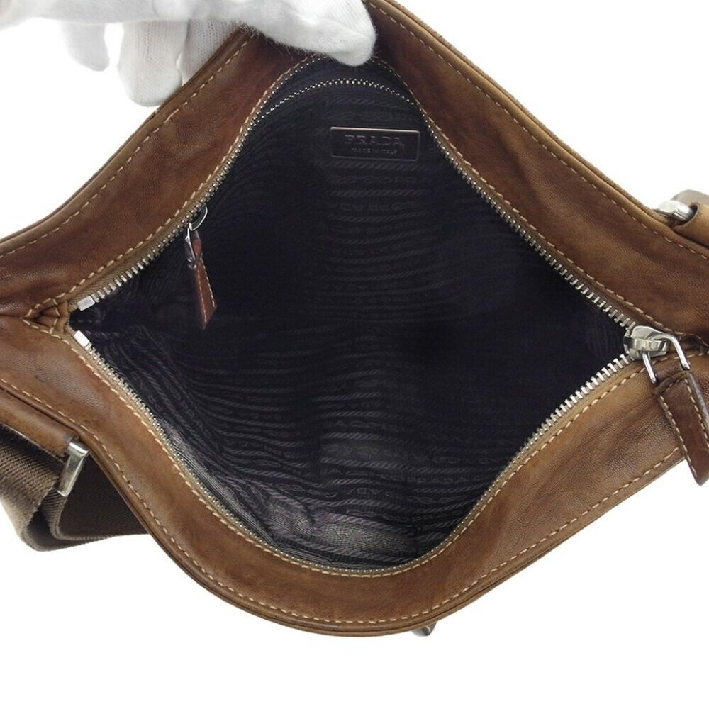 PRADA Shoulder Bag Brown Women VA0622 Authentic secondhand - Picture 7 of 8